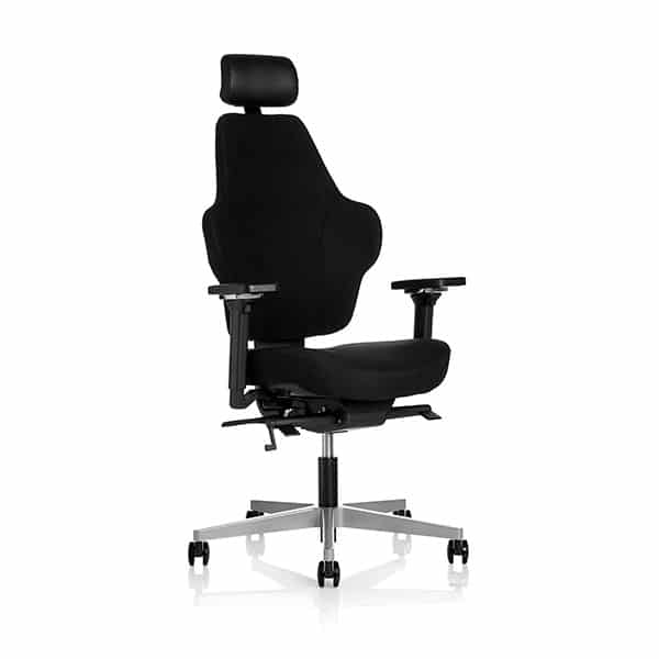 Ellie kontorstol Reolteknikk AS Brukt kontorstol, Ergonomi i sort stoff Reolteknikk AS