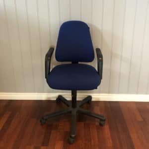 Brukt Reolteknikk AS Brukt kontorstol, Ergonomi i sort stoff Reolteknikk AS