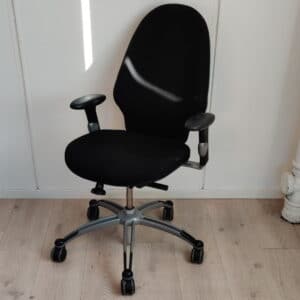 Kontormøbler Reolteknikk AS Brukt kontorstol, Ergonomi i sort stoff Reolteknikk AS